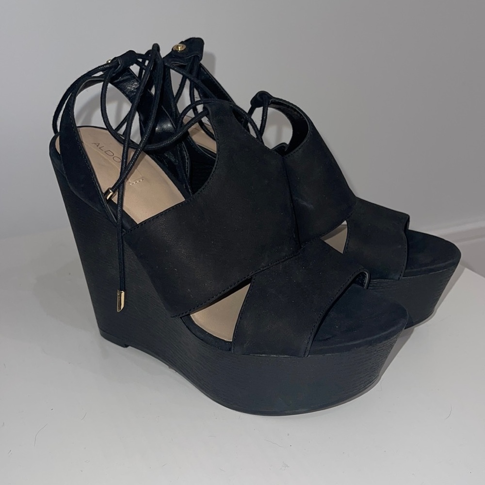 Aldo Lace Up Wedges